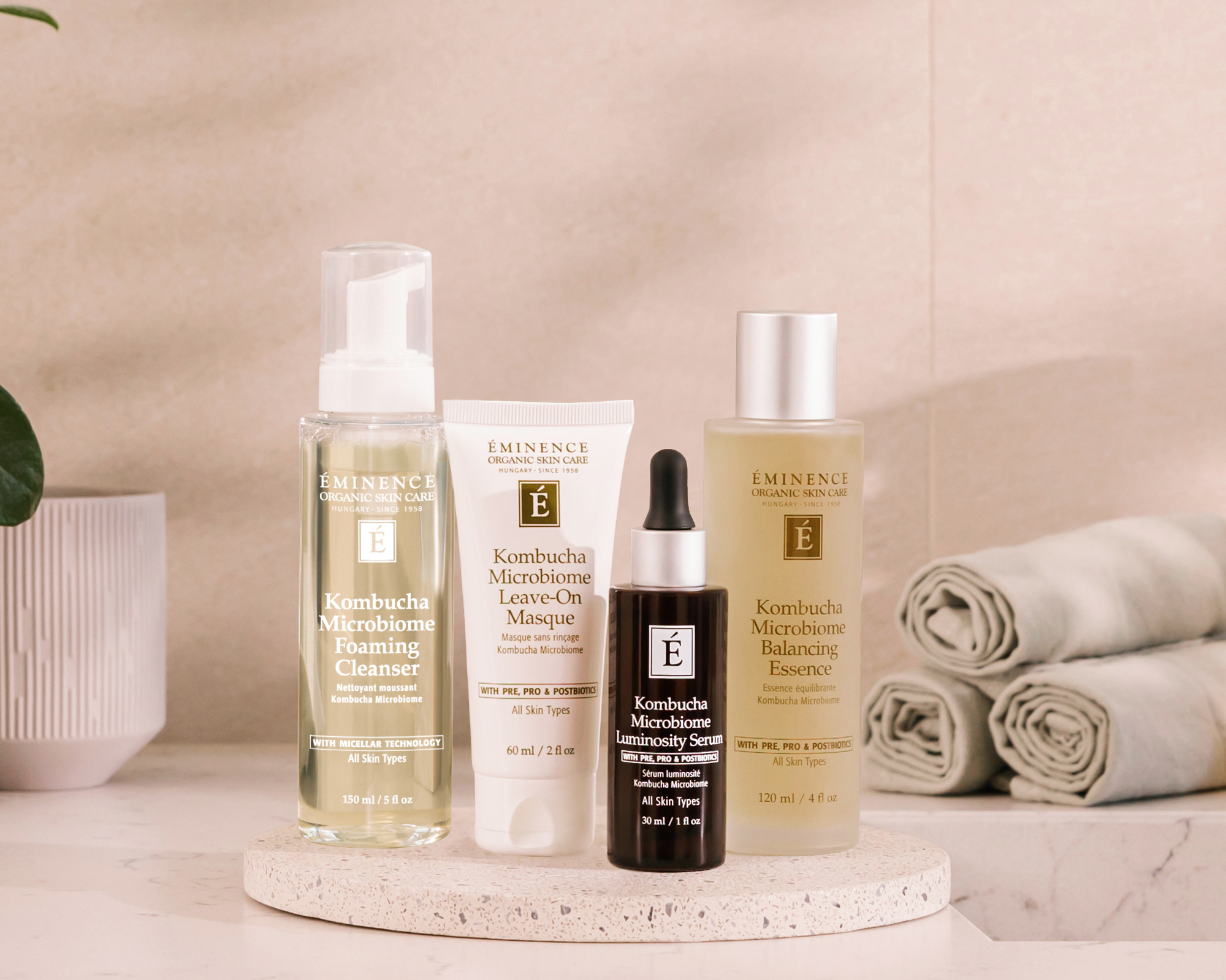 The Kombucha Microbiome Collection from Eminence Organic
Skin Care